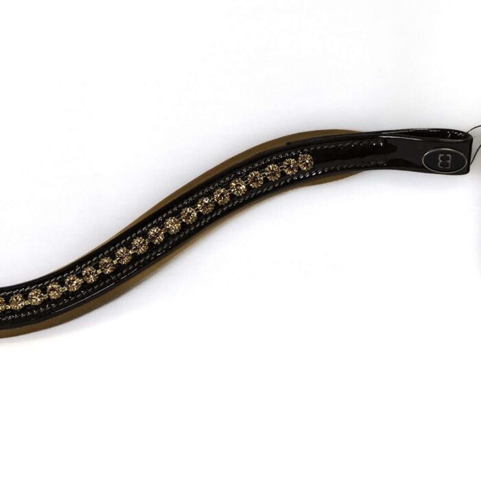 Brown leather browband
